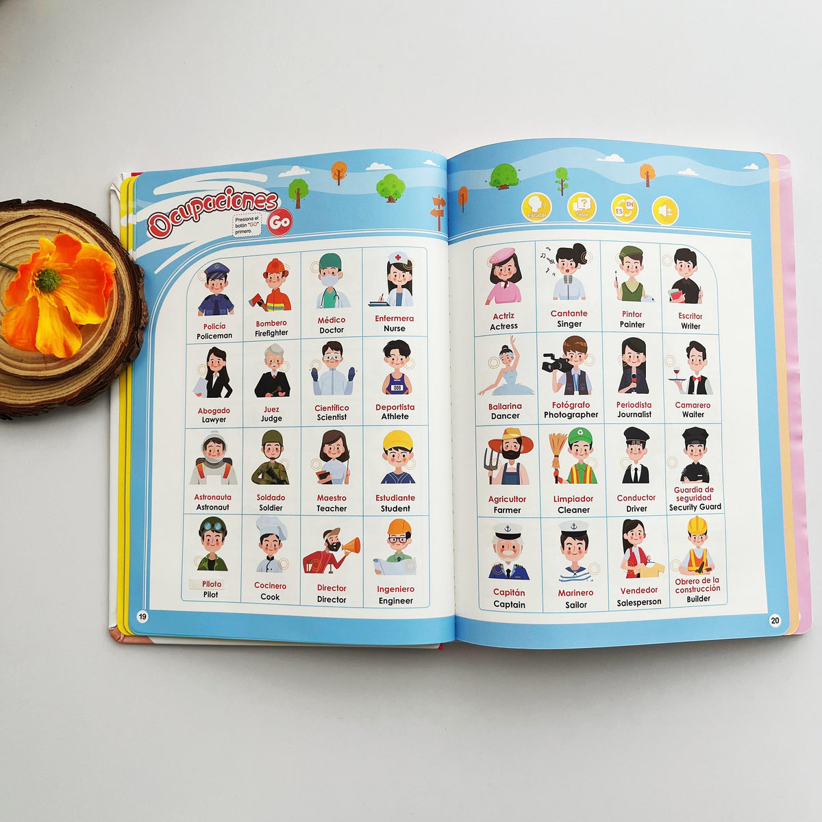 📘 PEQUEBILINGÜE™ – mi primer libro sonoro bilingüe para aprender español e inglés