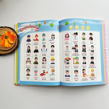 📘 PEQUEBILINGÜE™ – mi primer libro sonoro bilingüe para aprender español e inglés