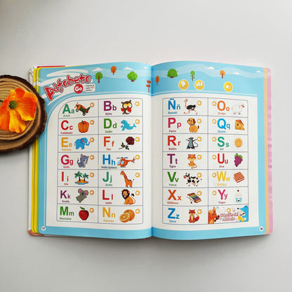 📘 PEQUEBILINGÜE™ – mi primer libro sonoro bilingüe para aprender español e inglés