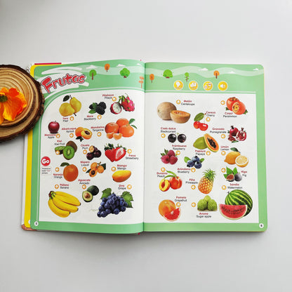 📘 PEQUEBILINGÜE™ – mi primer libro sonoro bilingüe para aprender español e inglés