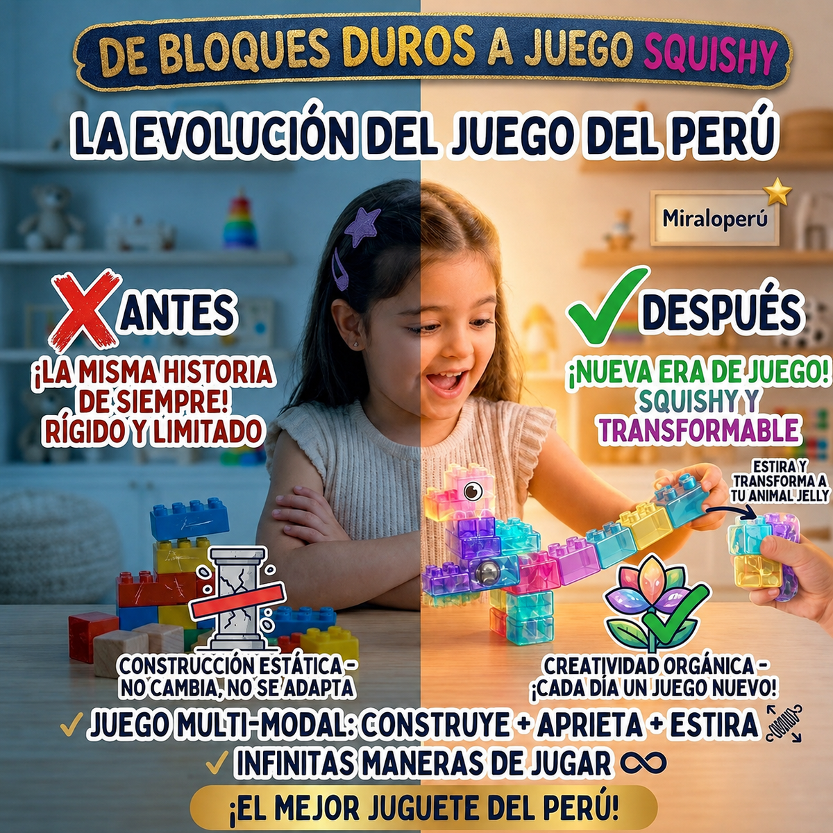 BLOQUES SQUISHY 🧩 – bloques sensoriales para construir, apretar y estirar