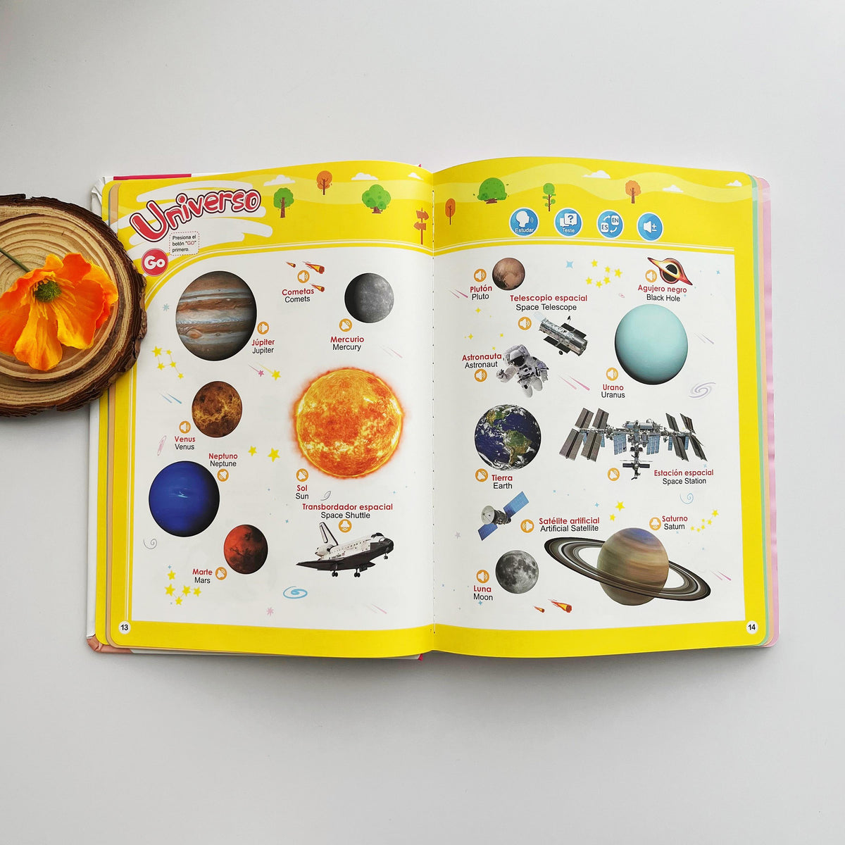 📘 PEQUEBILINGÜE™ – mi primer libro sonoro bilingüe para aprender español e inglés