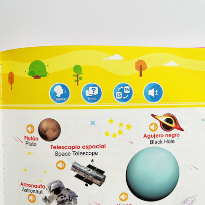 📘 PEQUEBILINGÜE™ – mi primer libro sonoro bilingüe para aprender español e inglés