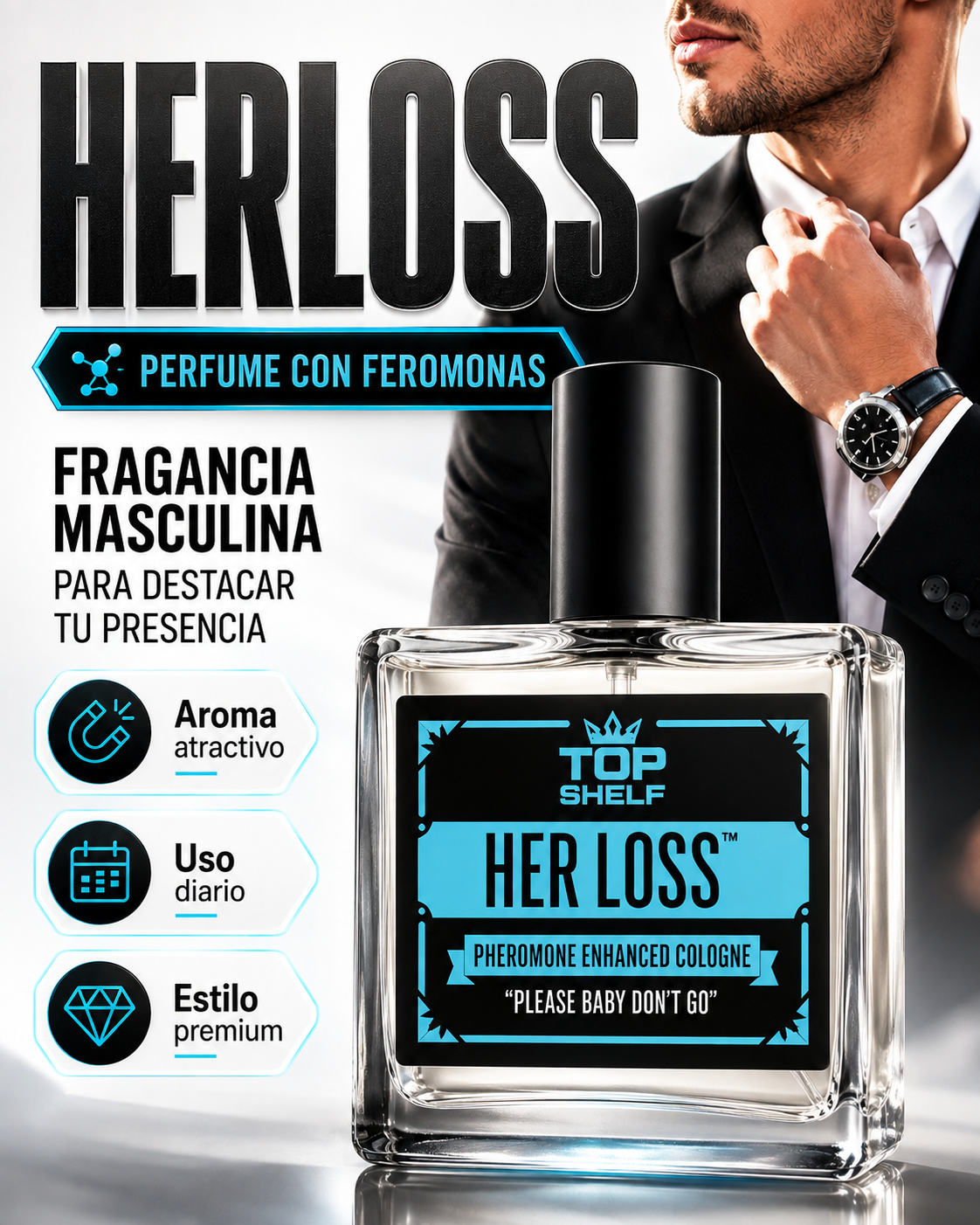 🧲 HERLOSS™ Perfume con Feromonas para Hombre 🔥
