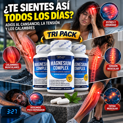 TRIPACK MAGNESIUM COMPLEX 8 EN 1™ 🔥Descanso, energía y recuperación muscular