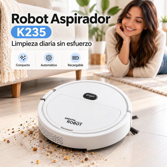 Robot Aspirador K235™ – Limpieza Automática para tu Hogar