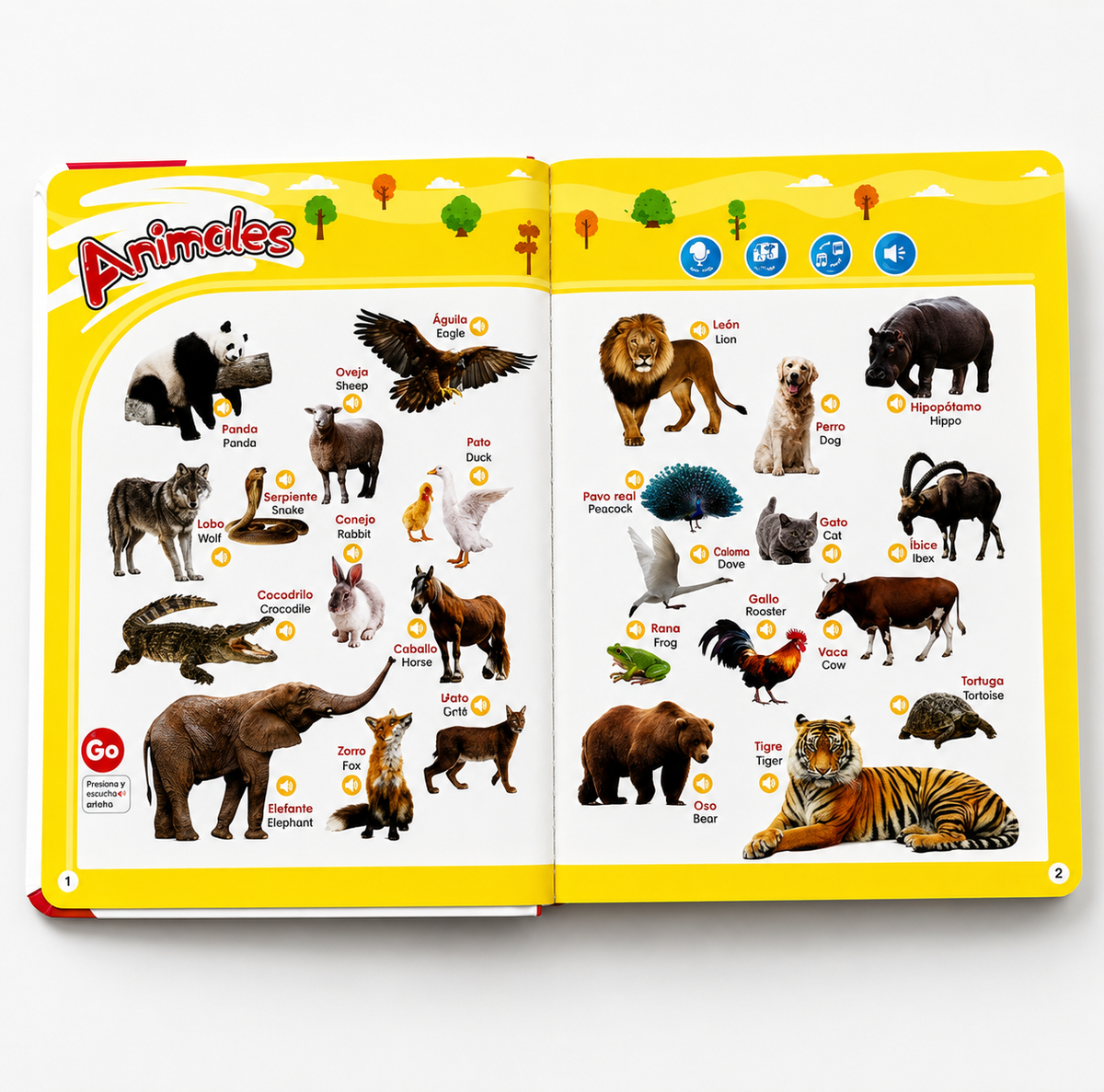 📘 PEQUEBILINGÜE™ – mi primer libro sonoro bilingüe para aprender español e inglés