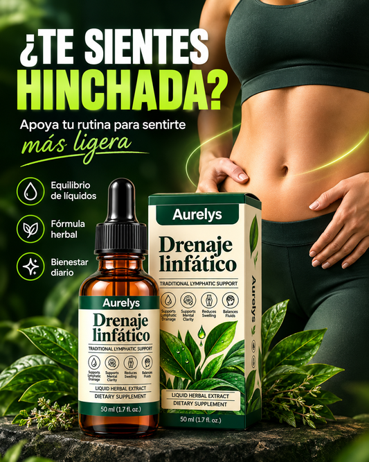 💧 AURELYS™ Drenaje Linfático Herbal – Gotas de Bienestar/ OFERTA 2X1