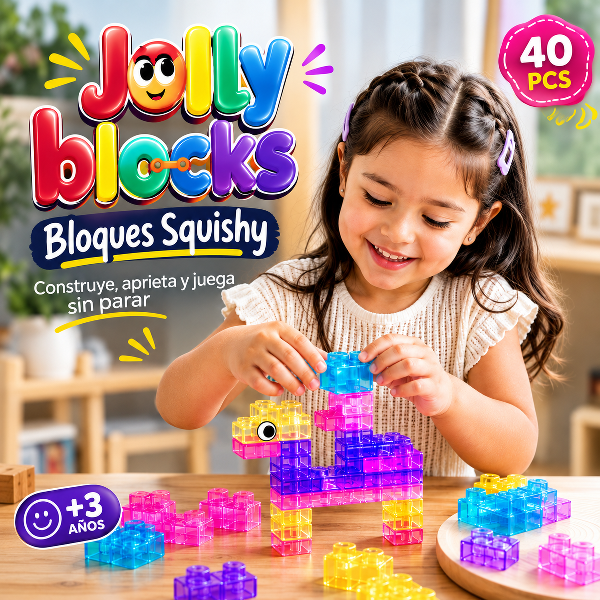 BLOQUES SQUISHY 🧩 – bloques sensoriales para construir, apretar y estirar
