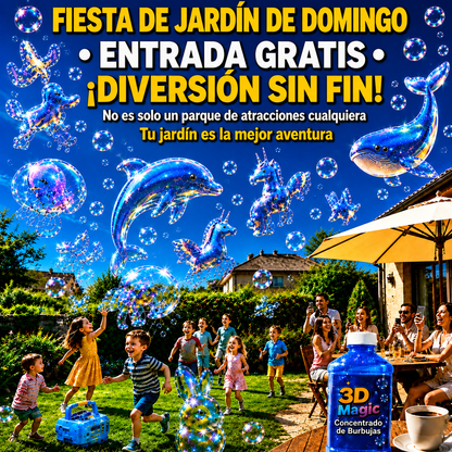 🦄 3D BUBBLE MAGIC™ – Concentrado de Burbujas Mágicas Gigantes
